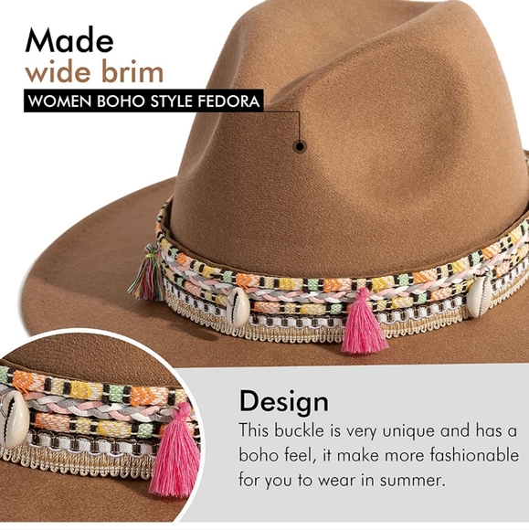 Boho hat - Picture 3 of 5